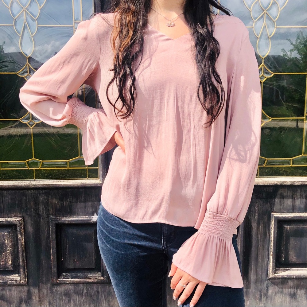 a new day Long Sleeve V-Neck Top